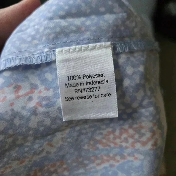 Nine West Drapey Button-Down Tunic Shirt Size XL #162 - Picture 9 of 10